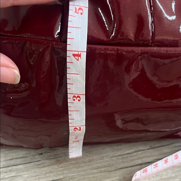 Coach Madison Maggie Red Glossy Patent Shoulder Bag in Deep Red - Picture 11 of 11
